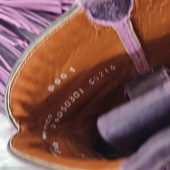 ROPER FRINGE BOOT- PURPLE 7.5 NEW - Picture 15 of 16